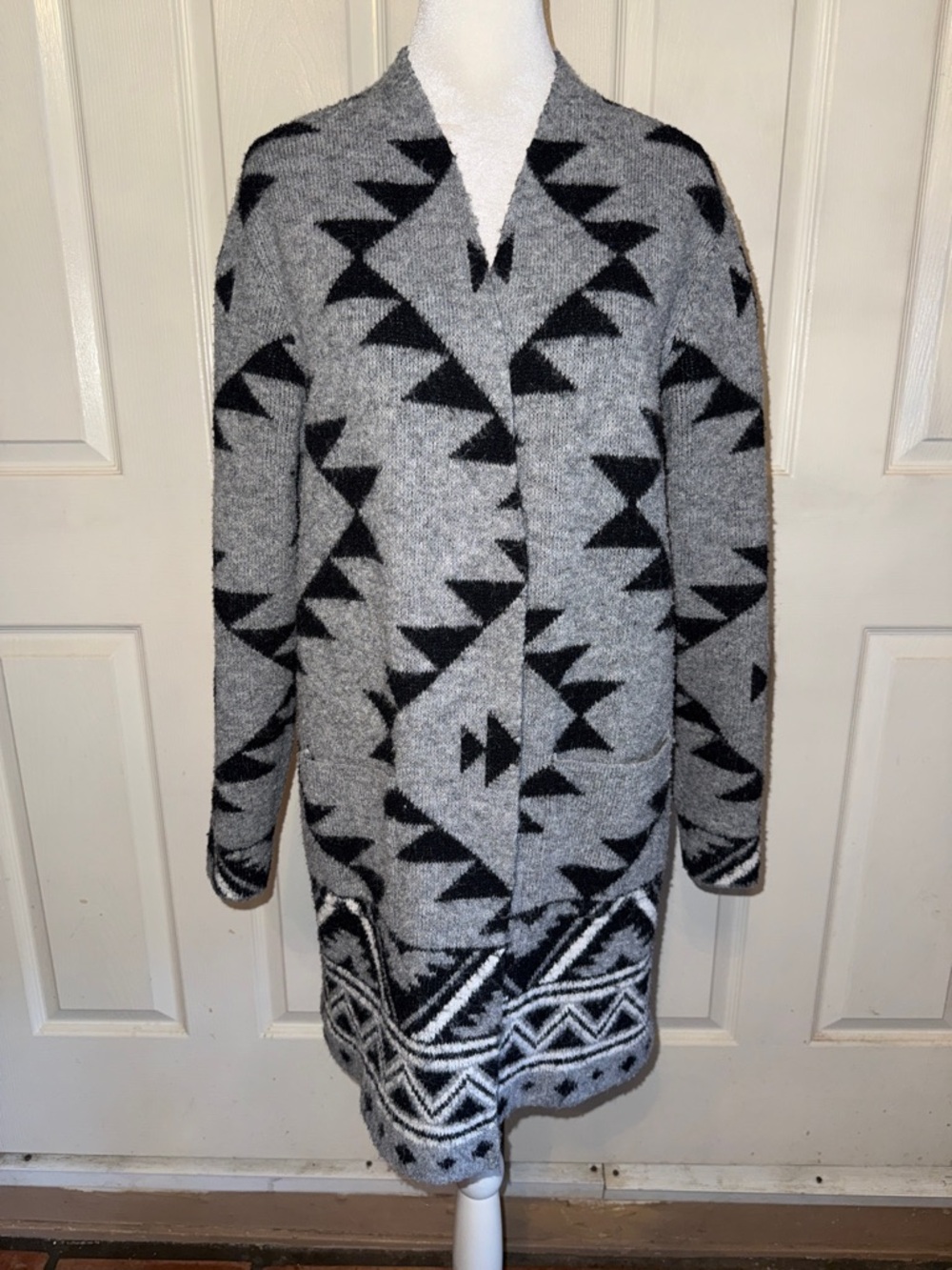 Frye Cozy Patterned Jacquard Cardigan - Picture 3 of 6